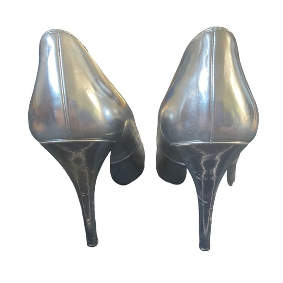STUART WEITZMAN Silver high heel pumps Size 8 - Picture 3 of 8